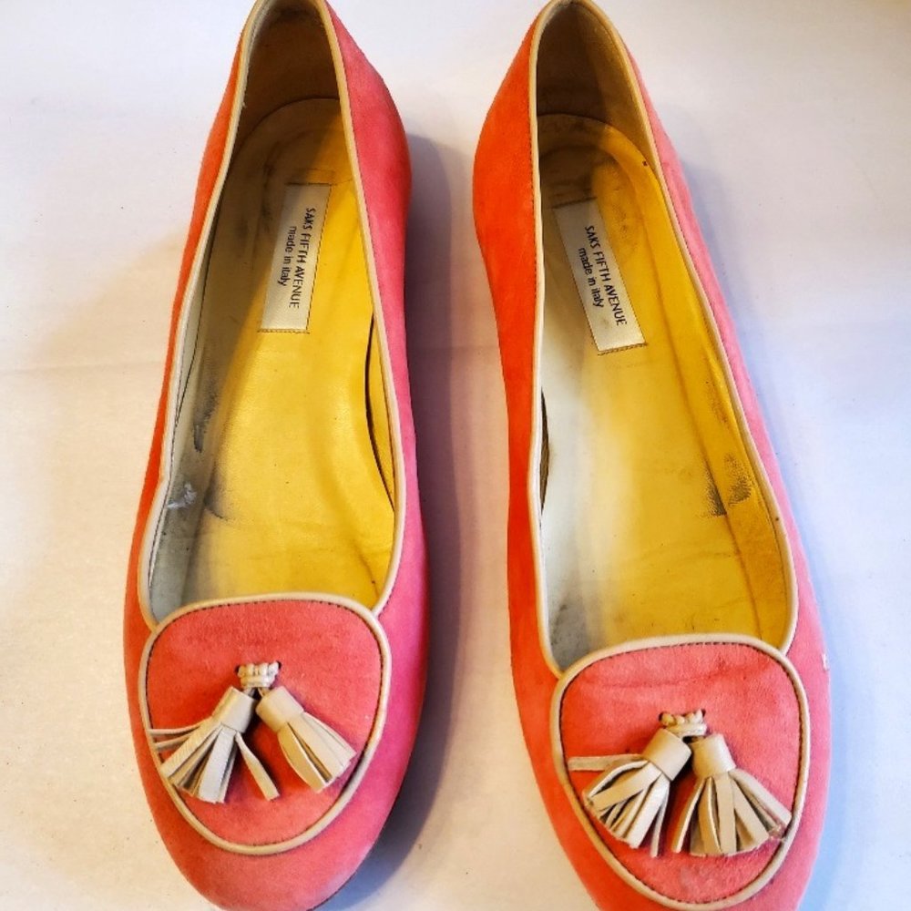 Salmon pink loafer